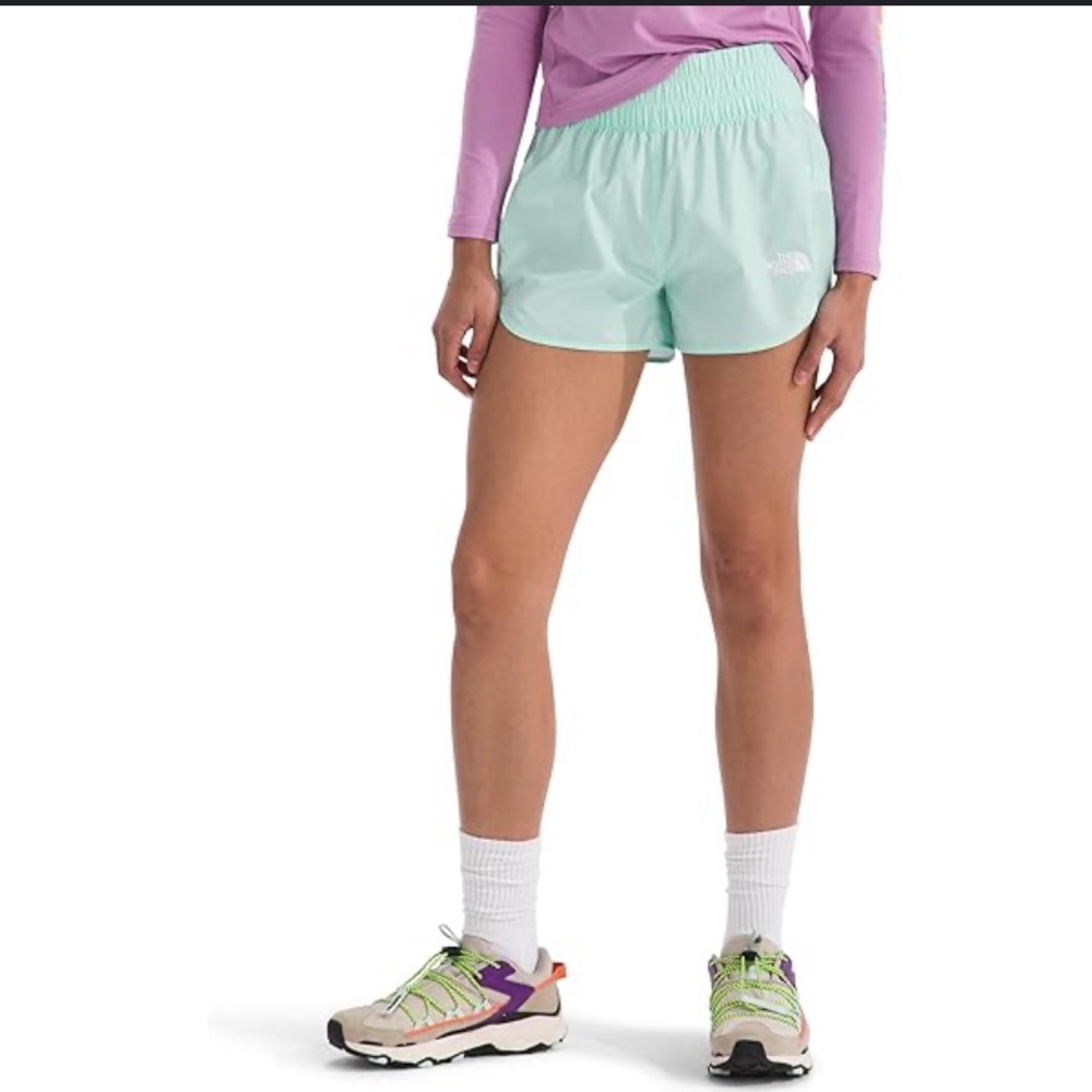 The North Face Women's Light Green Athletic Shorts